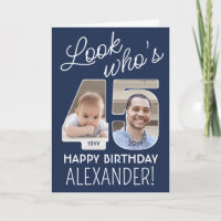 DIY Colours • Look Who's 45 Happy Birthday 2 Photo