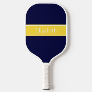 DIY Colours Pineapple Ribbon Navy BG S Pickleball Paddle