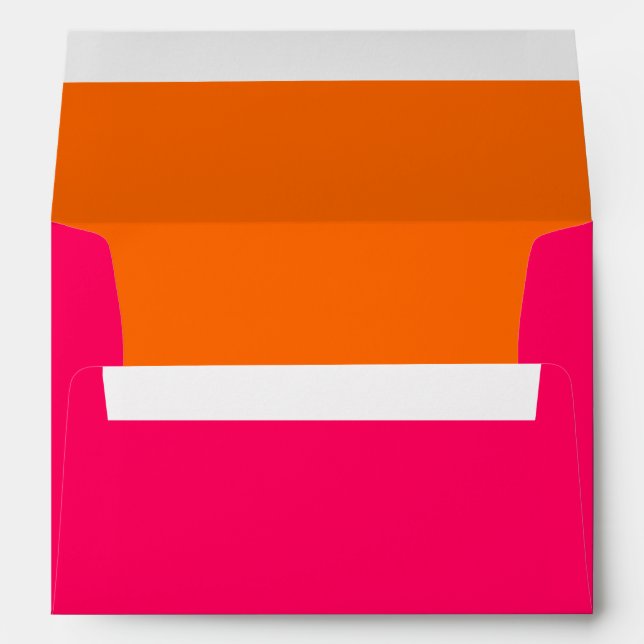 DIY Colours Raspberry Pink Orange  Envelope (Back (Bottom))