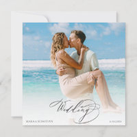 *~ DIY Couple PHOTO RSVP QR AR6 Wedding
