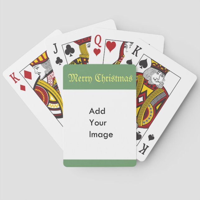 DIY, Create your own Christmas, holiday playing Playing Cards (Back)