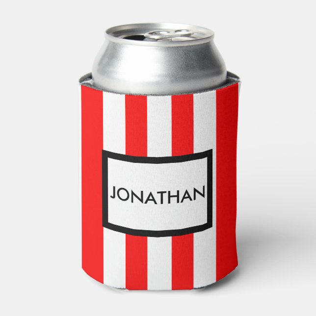 DIY Create Your Own Custom Can Cooler STRIPES A1 (Can Front)