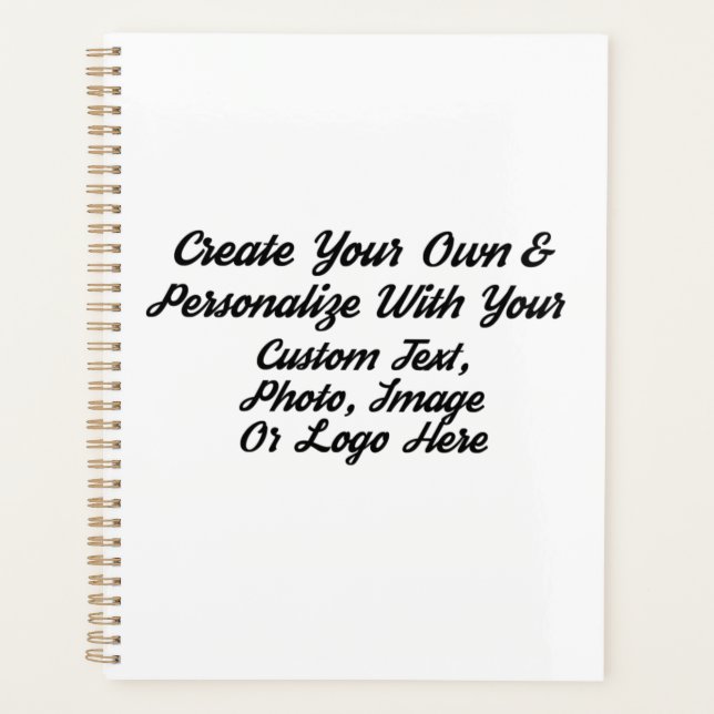 DIY, Create Your Own Custom Personalised Spiral Planner (Front)