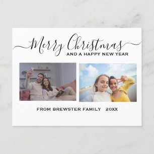 DIY Create Your Own Family Photo Christmas Holiday Postcard