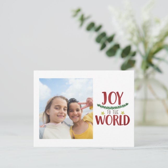 DIY Create Your Own Personalised Christmas Holiday Postcard (Standing Front)