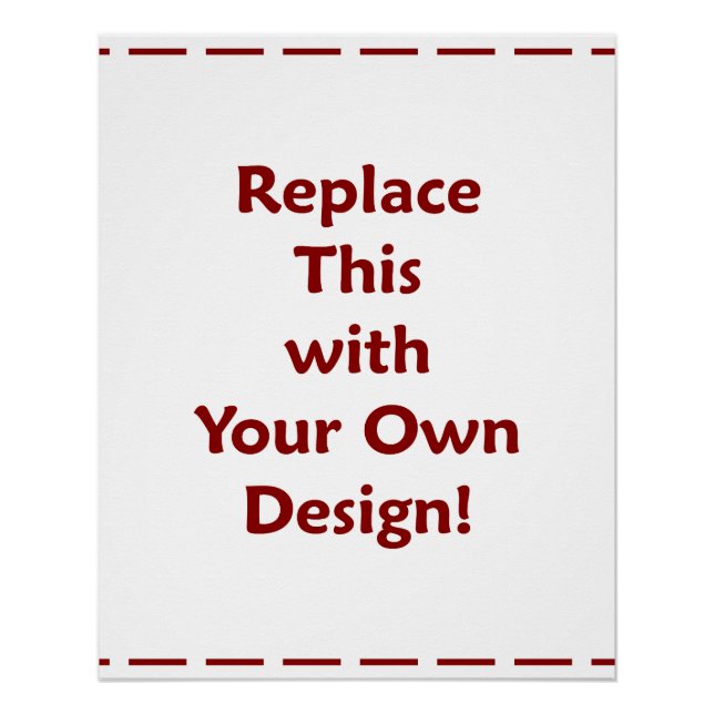 DIY Create Your Own Personalised Custom Poster (Front)