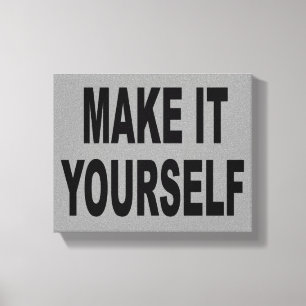 DIY Create Your Own Wrapped Canvas Artwork