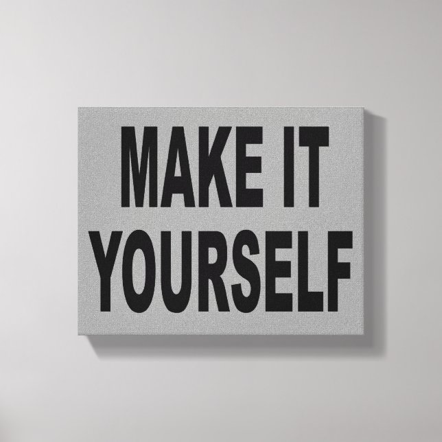 DIY Create Your Own Wrapped Canvas Artwork (Front)