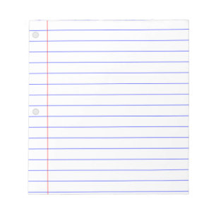 DIY CUSTOM NOTEBOOK PAPER BLOCK WITH THIN LINES NOTEPAD