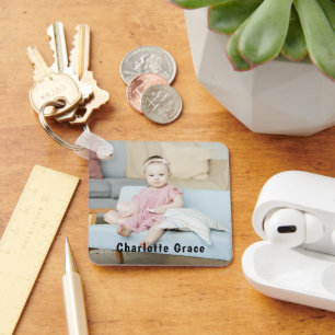 DIY Custom Personalised Photo and Name Key Ring