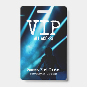 DIY CUSTOM PERSONALIZED VIP ALL ACCESS PASS BADGE ID BADGE