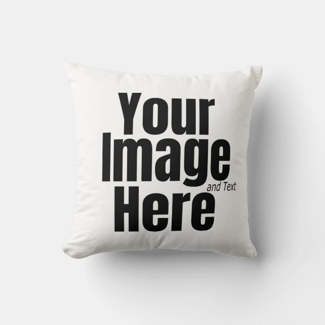 DIY Custom Photo and Text Cushion (Front)