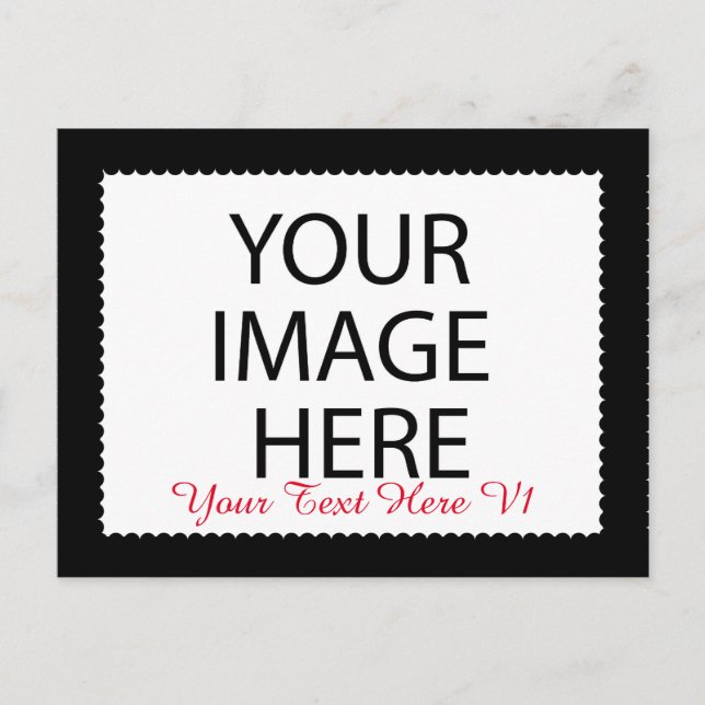 DIY Custom Zazzle Photo Frame You Design Yourself Postcard (Front)