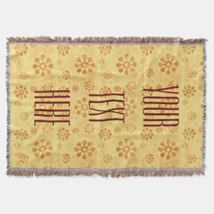 DIY - Customise your text, image, colours & ideas Throw Blanket