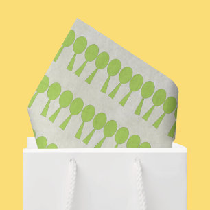 DIY Decoupage Modern Green Forest Tissue Paper