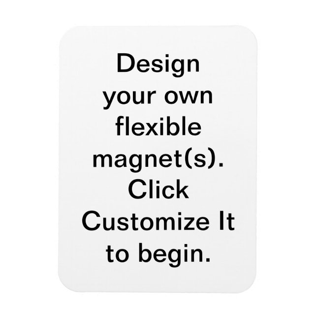 DIY Design your own Flexible Magnets (Vertical)