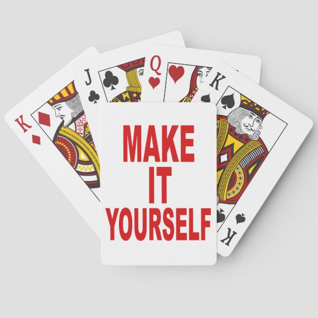 DIY Design Your Own Poker Party Playing Cards (Back)