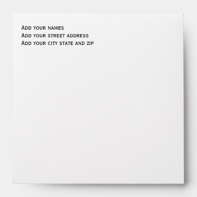 DIY Design Your Zazzle Paper Products Gift item Envelope (Front)