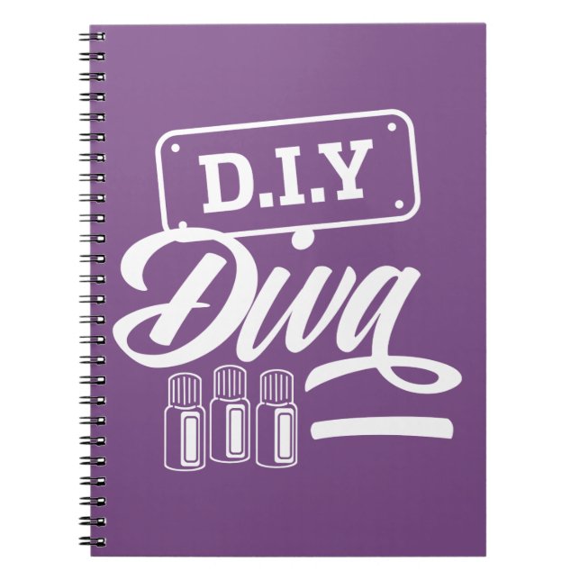 DIY Diva Spiral Notebook (Front)