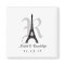 DIY Eiffel Tower Save the Date Monogram magnet