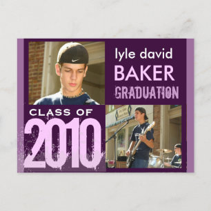 DIY Graduation Invitation Postcards