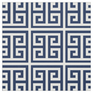 DIY Greek Key Pattern Custom Fabric