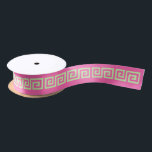 DIY Greek Key “S” & Background Colour Celery Hot P Satin Ribbon<br><div class="desc">Choose Your Own Background Colour And Greek Key (Initial Colours set to Celery Green Greek Key Pattern, Hot Pink Background ========== If you like, you can also add your own images and / or text to this solid background to create your own unique, one-of-a-kind design. This colour coordinates with many...</div>