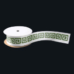 DIY Greek Key “S” & Background Colour Forest Gn Wh Satin Ribbon<br><div class="desc">Choose Your Own Background Colour And Greek Key (Initial Colours set to Forest Green Greek Key Pattern, White Background If you like, you can also add your own images and / or text to this solid background to create your own unique, one-of-a-kind design. This colour coordinates with many of our...</div>