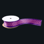 DIY Greek Key S & Background Colour Hot Pink Purpl Satin Ribbon<br><div class="desc">Choose Your Own Background Colour And Greek Key (Initial Colours set to Hot Pink Greek Key Pattern, Purple Background If you like, you can also add your own images and / or text to this solid background to create your own unique, one-of-a-kind design. This colour coordinates with many of our...</div>