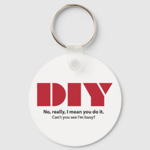 DIY I am busy Key Ring