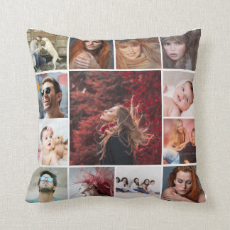 DIY Instagram 13 photo my family custom Cushion