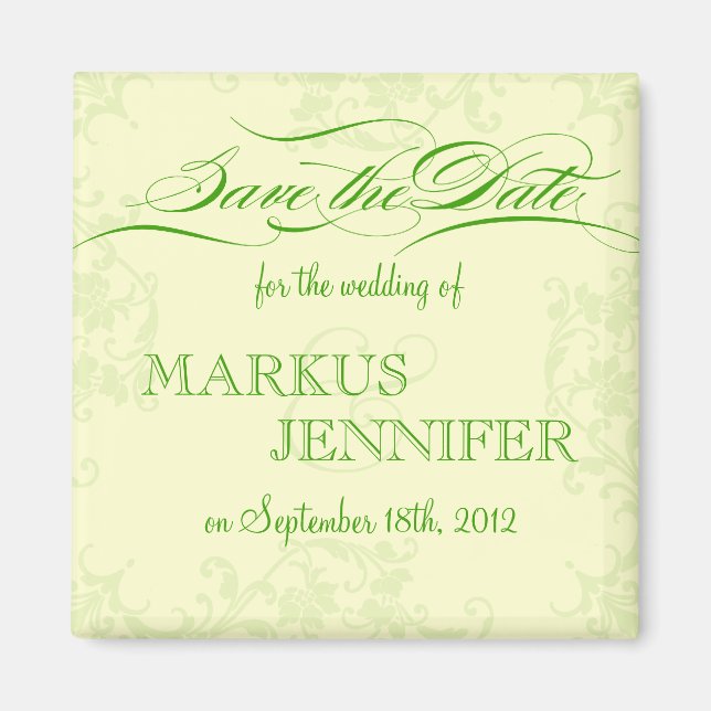 DIY Irish Wedding Save the Date Magnet (Front)