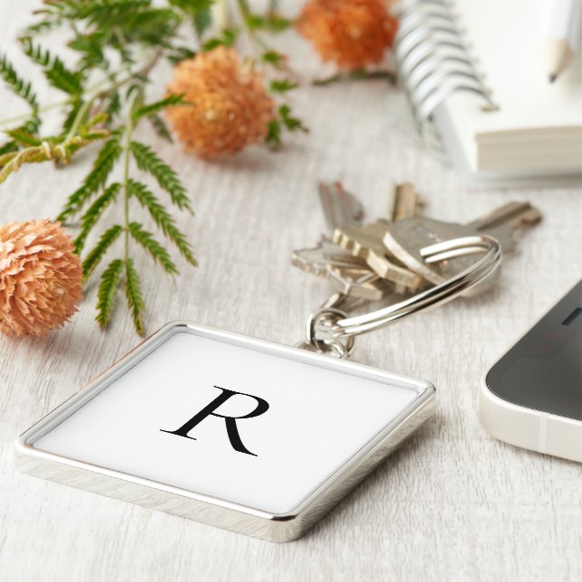 DIY Keychain | Custom Monogram, Text, Color (Side)