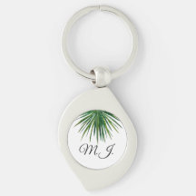 DIY Keychain palm leaf Custom  Name 