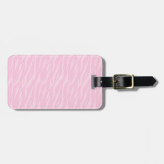 DIY Make Your Own Pink Zebra Print Luggage Tag
