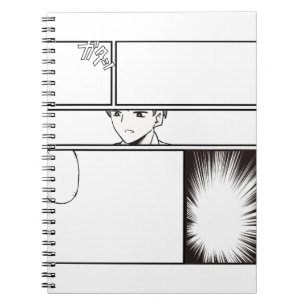 DIY Manga Comic Strip – Blank Panel with Japanes Notebook