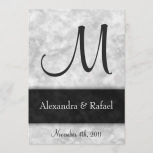 DIY Marble Wedding Invitations