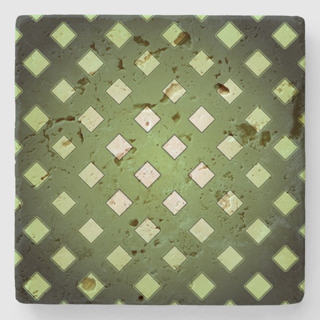 DIY Mix and Match Colour Diamond Abstract Stone Coaster (Front)