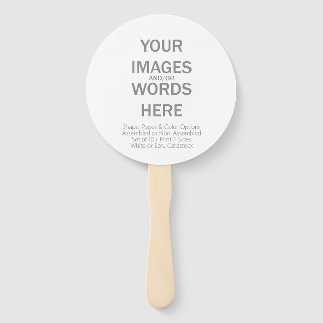 DIY (More Options) - Hand Fan (Front)