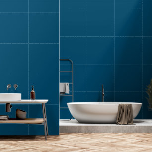 DIY Ocean Blue Simple Authority® Wallpaper