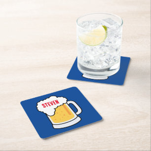 DIY! Paper Coasters Beer - Square - Custom