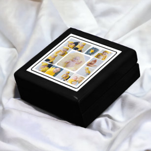 DIY Personalised 13 Photo Collage Template Gift Box
