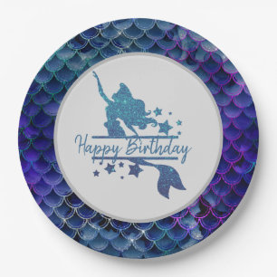 DIY, Personalised Mermaid Theme Party Supplies  Paper Plate