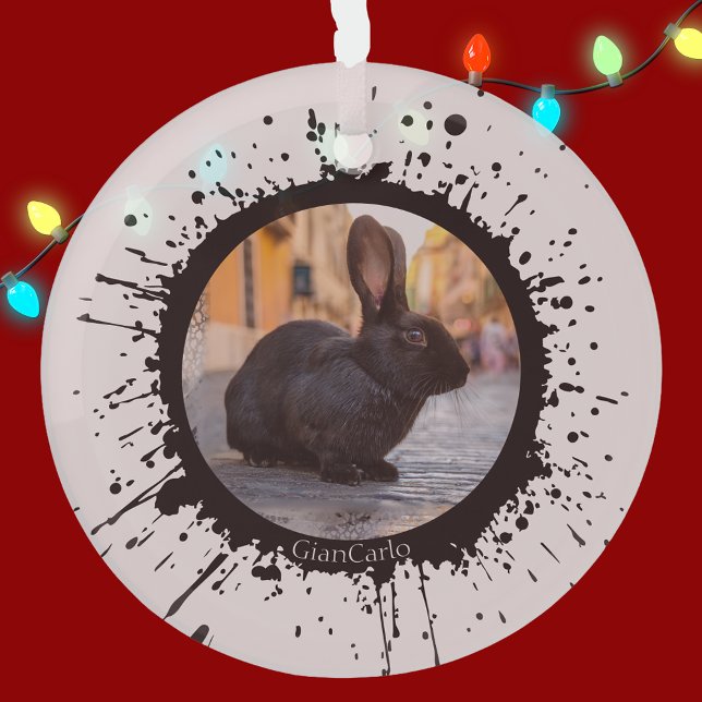 DIY Rabbit on Italy Christmas  Glass Tree Decoration (Creator Uploaded)