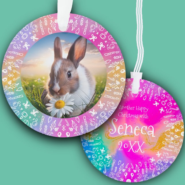 DIY Rabbit Rainbow Christmas Ornament (Creator Uploaded)
