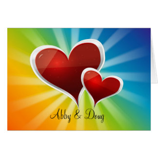 diy Rainbow hearts