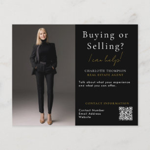 DIY Realtor Buying or Selling Real Estate Photo Flyer