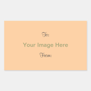 DIY ~ Rectangle Gift Tag Stickers 4.5" x 2.7"