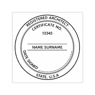 DIY Registered Architect LLC seal CUSTOM Self-inking Stamp