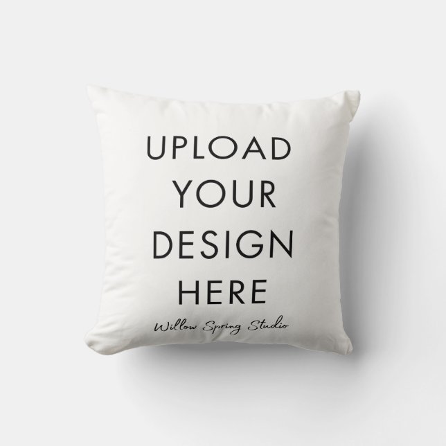 DIY Simple accent pillow Your Artwork  (Front)